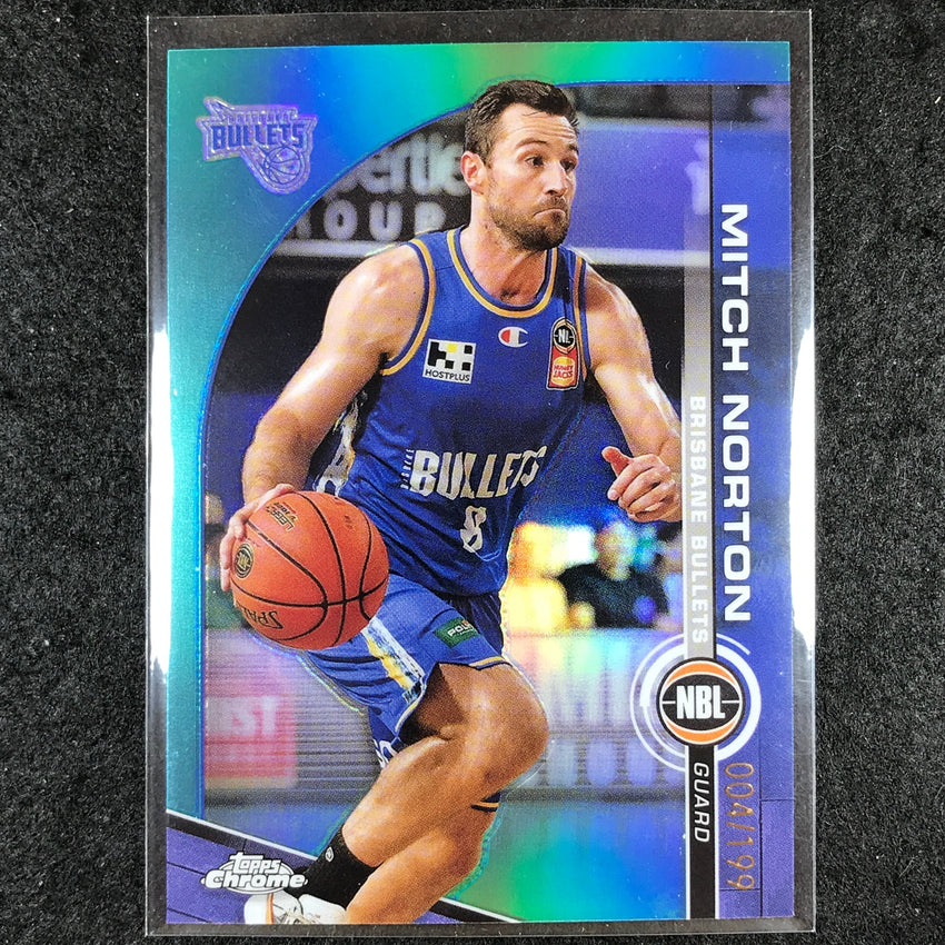 2023-24 Topps Chrome NBL MITCH NORTON Base Aqua 4/199 #15
