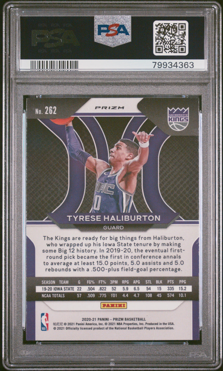 2020 Panini Prizm Tyrese Haliburton Silver Prizm #262 PSA 9 79934363