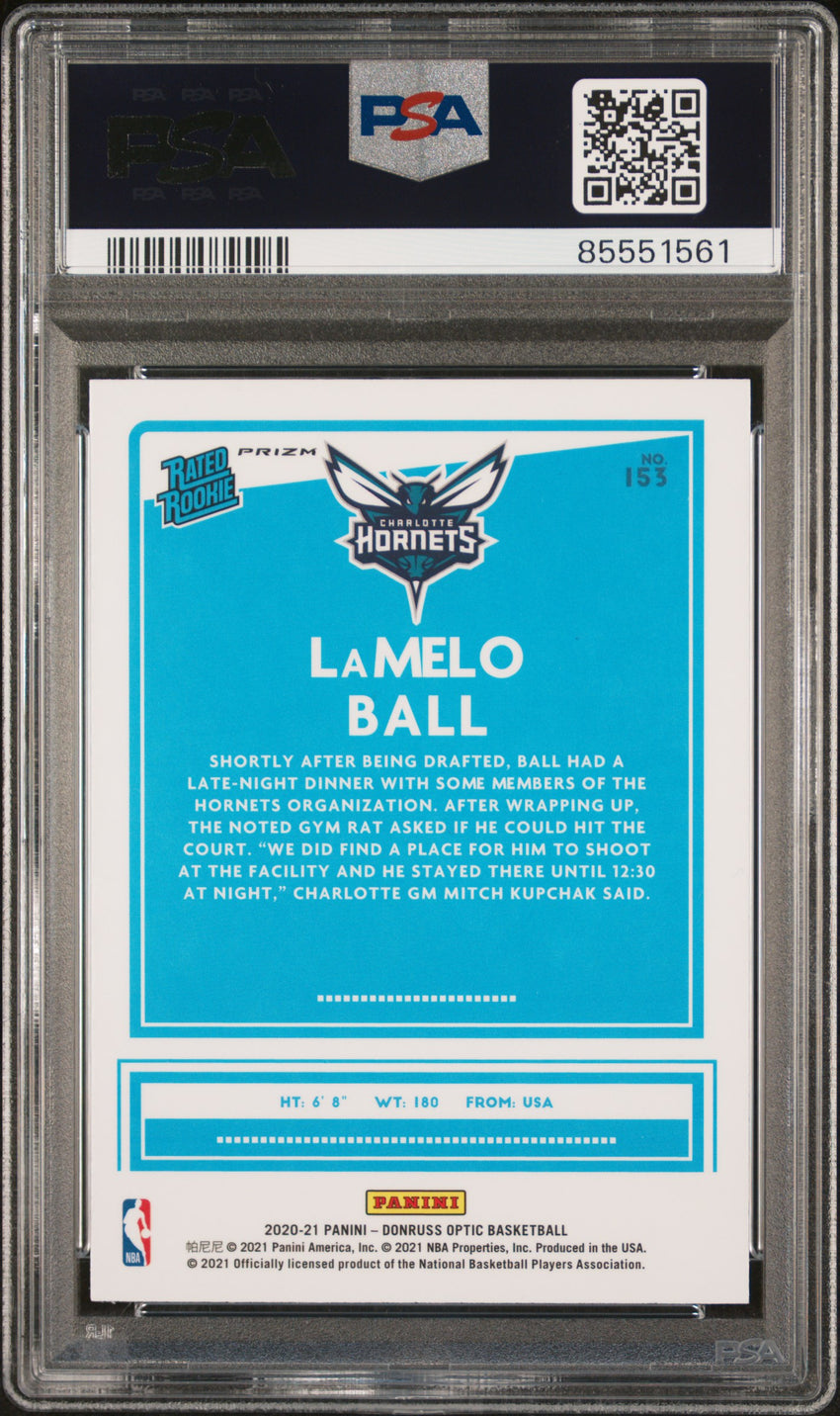 2020 Panini Donruss Optic Lamelo Ball Choice #153 PSA 10 85551561
