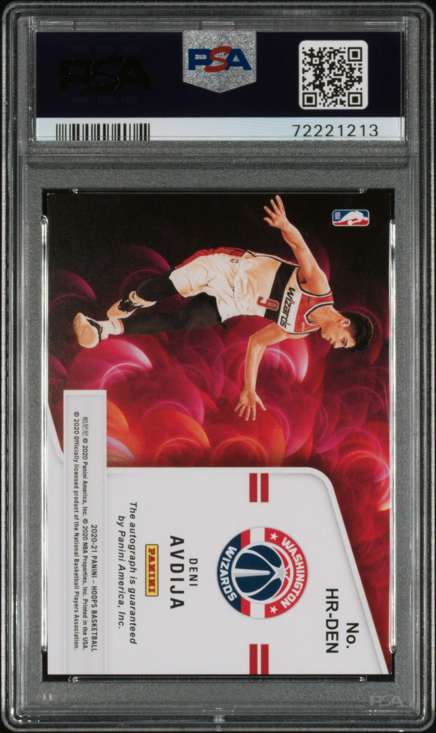 2020 Panini Hoops Hot Signatures Rookies Deni Avdija Hot Sig.Rookies-Green #HRDEN PSA 9 72221213