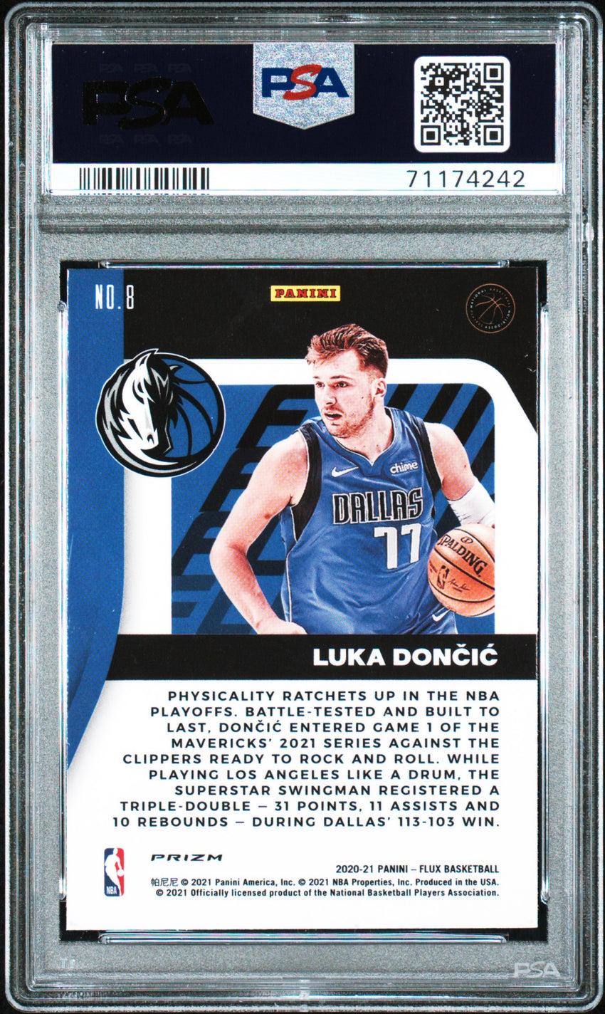 2020 Panini Flux Fluid Luka Doncic Fluid-Silver #8 PSA 10 71174242