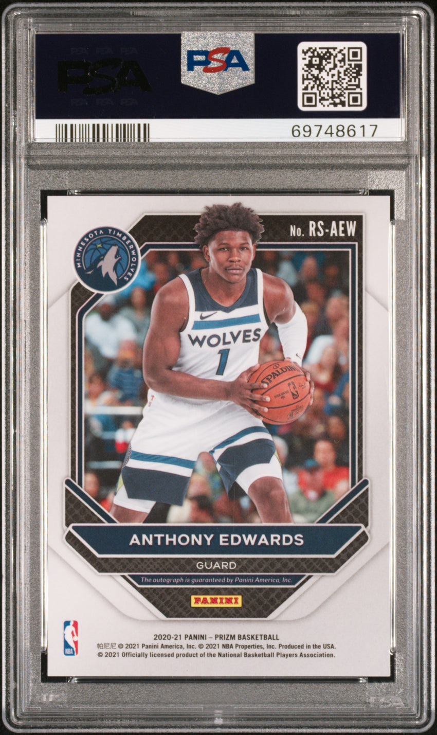 2020 Panini Prizm Rookie Signatures Anthony Edwards Rookie Signatures #AEW PSA 10 69748617