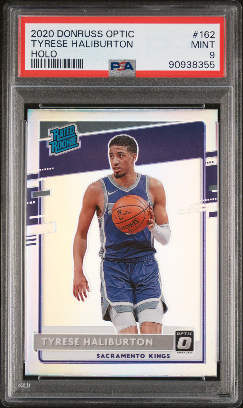 2020 Panini Donruss Optic Tyrese Haliburton Holo #162 PSA 9 90938355