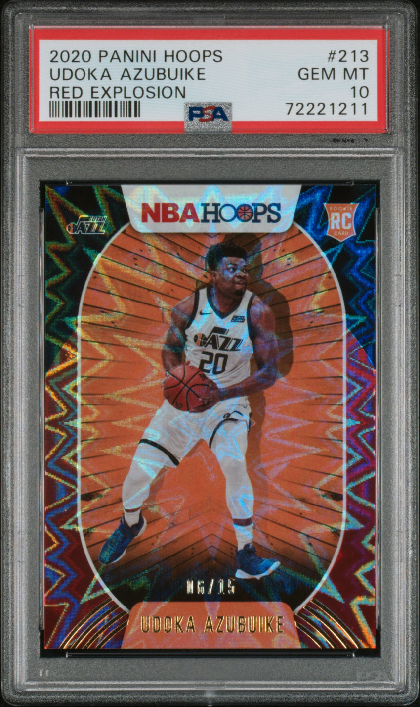 2020 Panini Hoops Udoka Azubuike Red Explosion #213 PSA 10 72221211