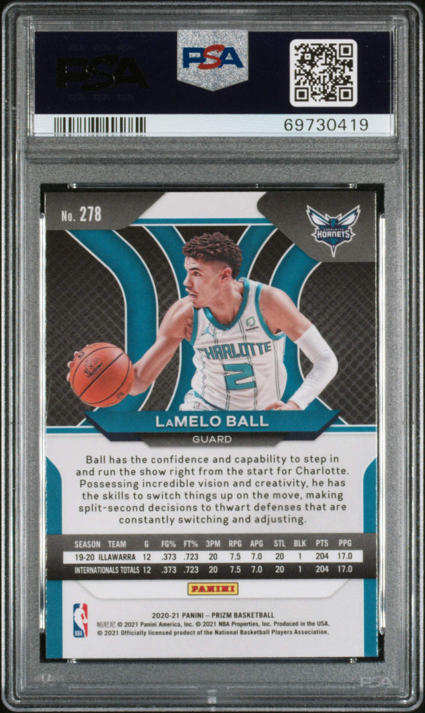 2020 Panini Prizm Lamelo Ball #278 PSA 10 69730419