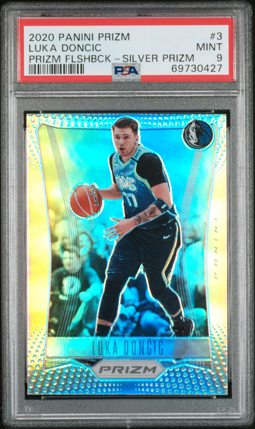 2020 Panini Prizm Prizm Flashback Luka Doncic Prizm Flshbck-Silver Prizm #3 PSA 9 69730427