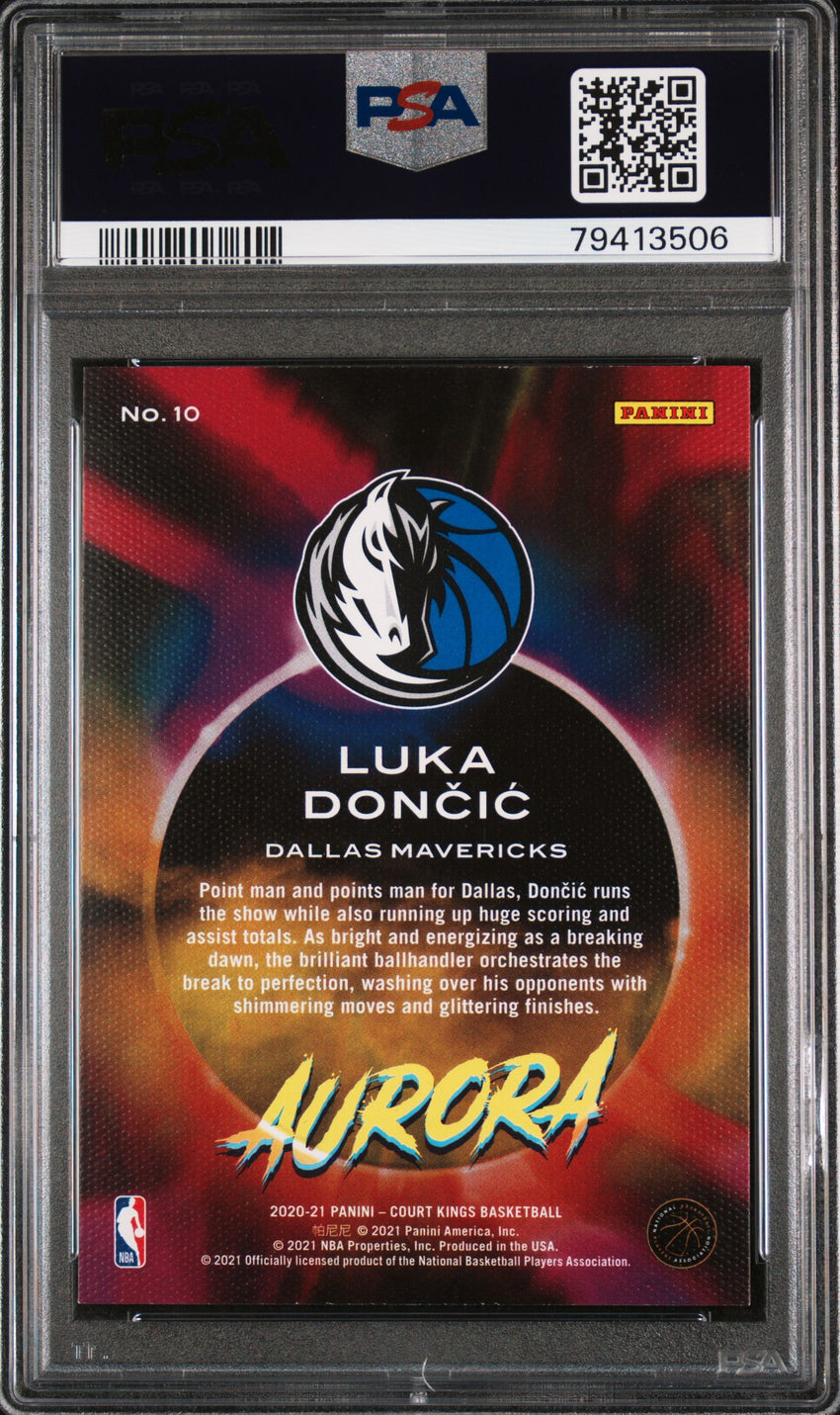 2020 Panini Court Kings Aurora Luka Doncic Aurora #10 PSA 9 79413506