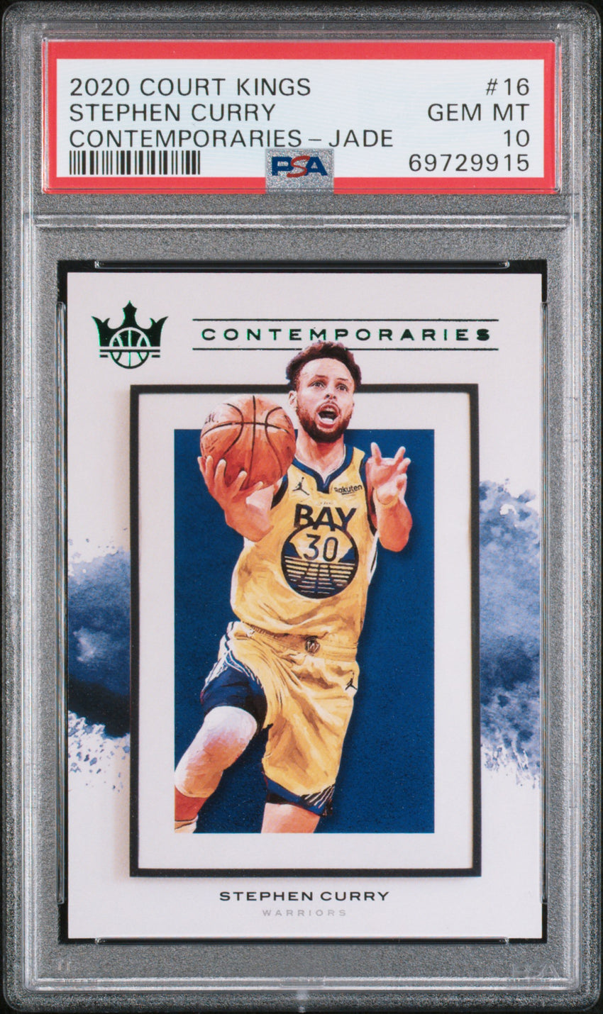 2020 Panini Court Kings Contemporaries Stephen Curry Contemporaries-Jade #16 PSA 10 69729915