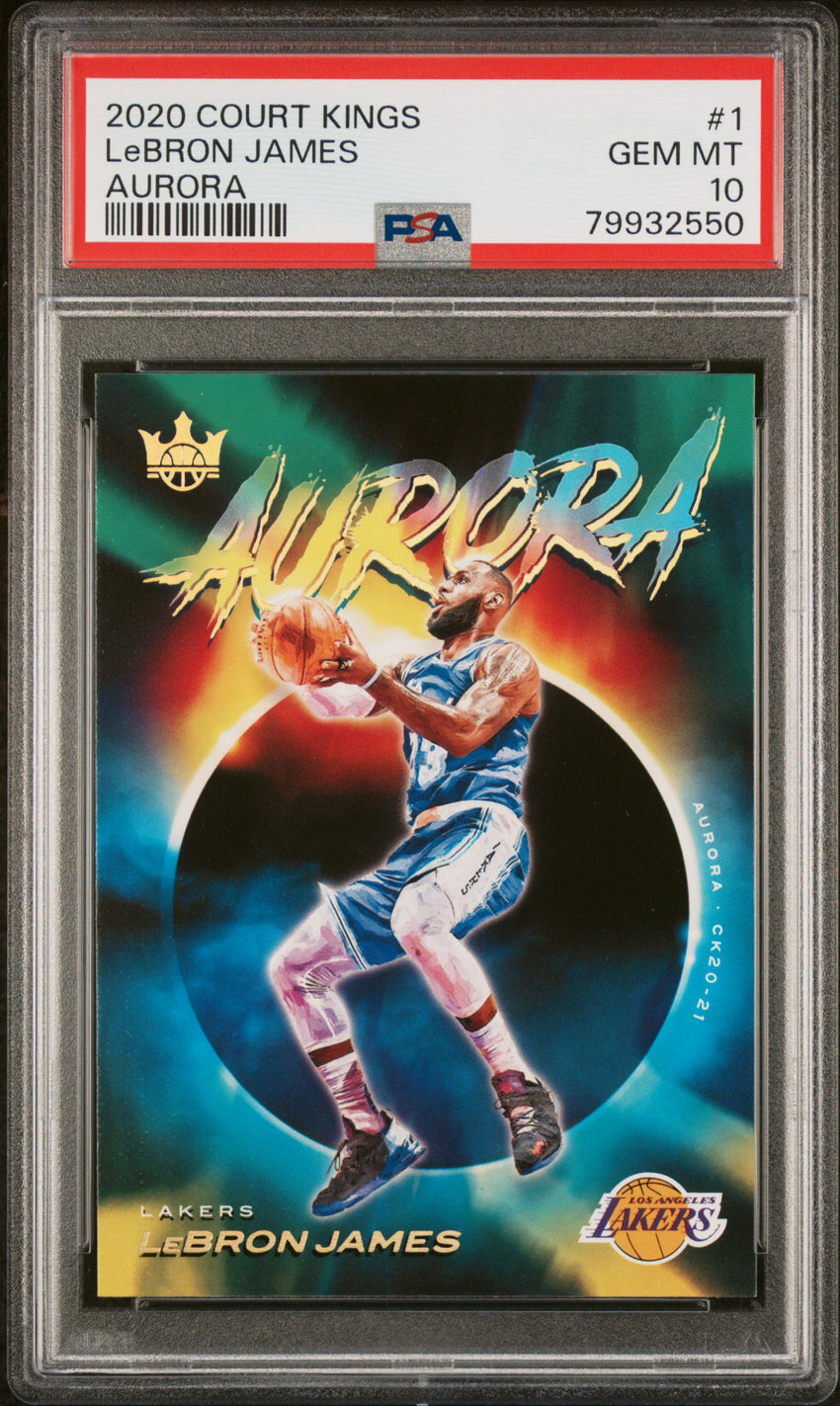 2020 Panini Court Kings Aurora Lebron James Aurora #1 PSA 10 79932550