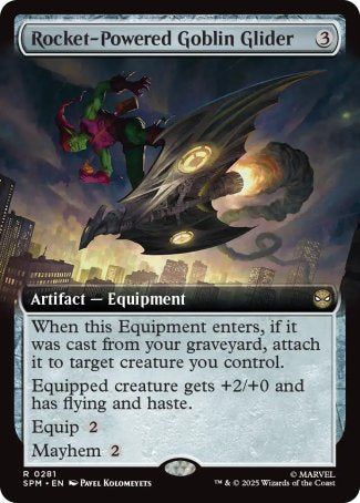 EXTENDED Rocket-Powered Goblin Glider - #281 Rare Marvel's Spider-Man
