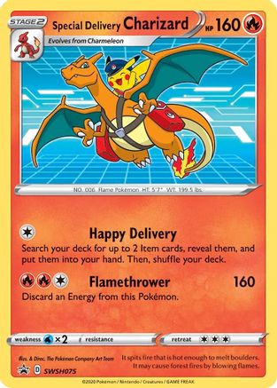 Special Delivery Charizard - SWSH075 - Pokemon SWSH Sword & Shield Promo