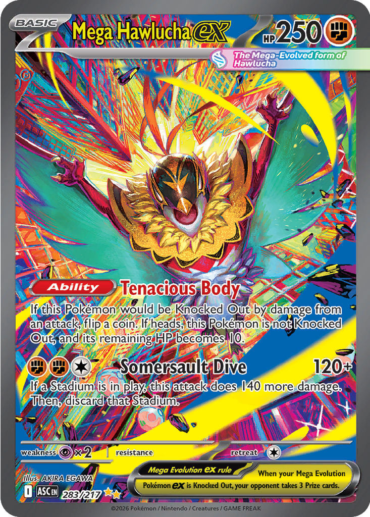 Mega Hawlucha ex - ( 283/217 ) - [SPECIAL ILLUSTRATION RARE] - Pokemon ME Ascended Heroes