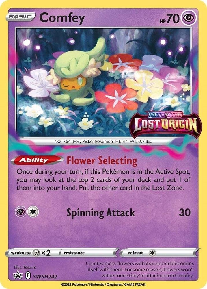 Comfey - [  SWSH242 ] - Promo - Pokemon SWSH Sword & Shield Promo Cards