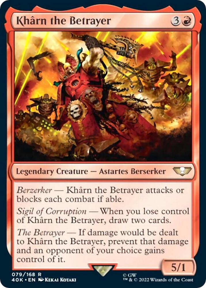 Kharn the Betrayer - 079/168 - Rare Universes Beyond: Warhammer 40k