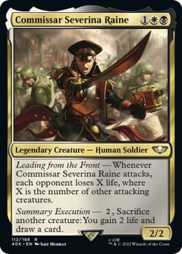 Commissar Severina Raine - 112/168 - Rare Universes Beyond: Warhammer 40k