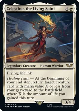 Celestine. The Living Saint - 010/168 - Rare Universes Beyond: Warhammer 40k