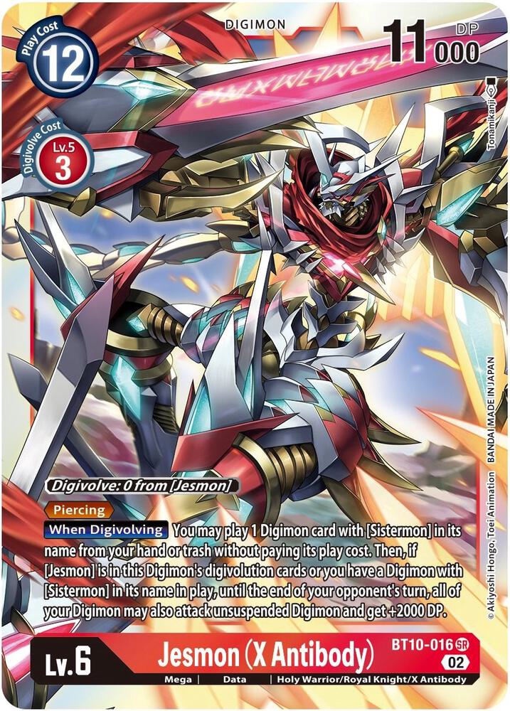 Jesmon (X Antibody) - BT10-016 - SR - Super Rare Xros Encounter