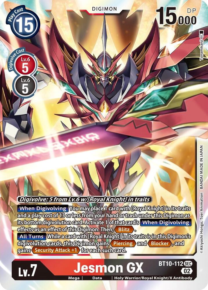 Jesmon - BT10-112 - SEC - Secret Rare Xros Encounter