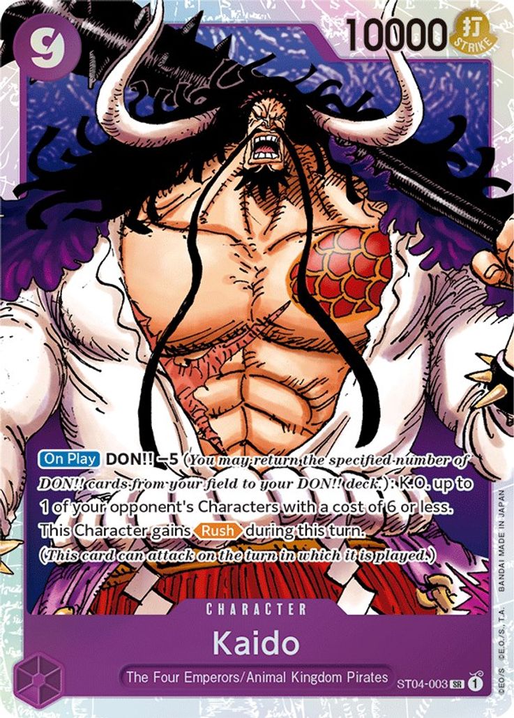 Kaido - ST04-003 - Super Rare - Starter Deck 4 Animal Kingdom Pirates Promo
