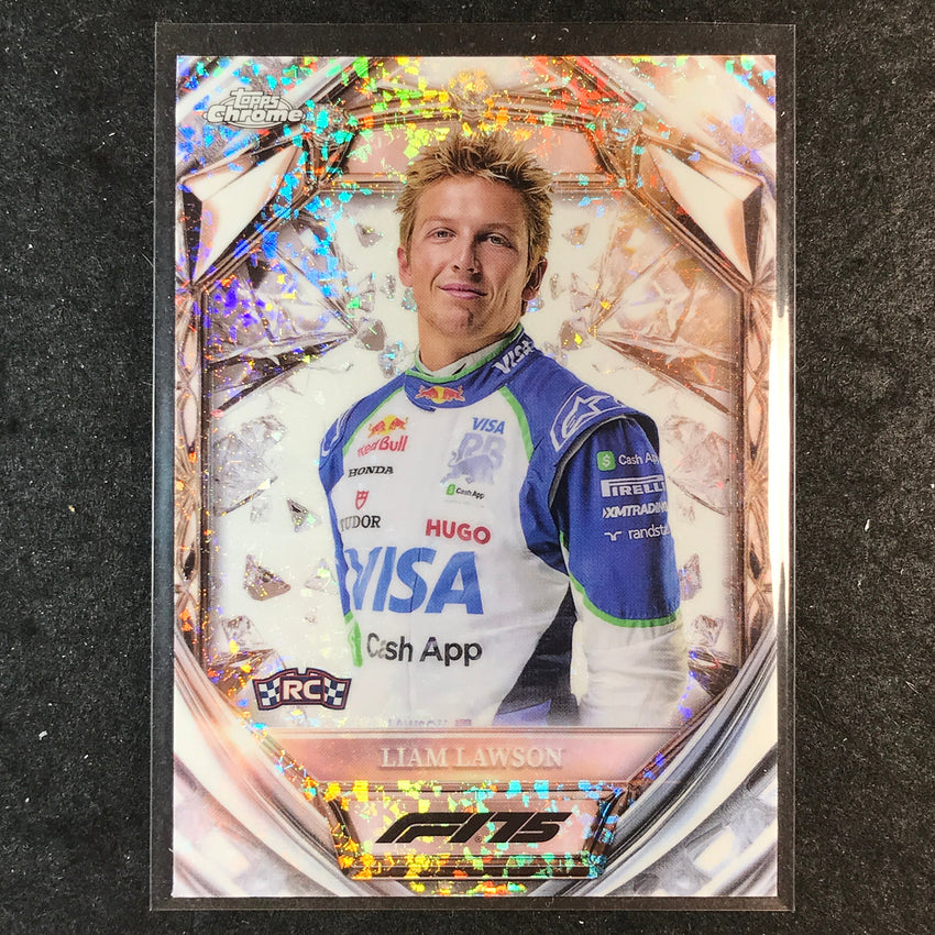2025 Topps Chrome F1 LIAM LAWSON Diamond 75th Anniversary Rookie #11