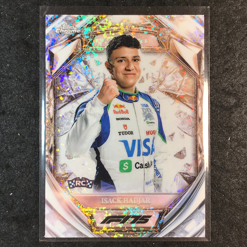 2025 Topps Chrome F1 ISACK HADJAR Diamond 75th Anniversary Rookie #12