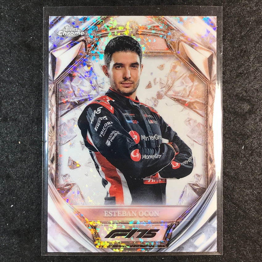 2025 Topps Chrome F1 ESTEBAN OCON Diamond 75th Anniversary #13