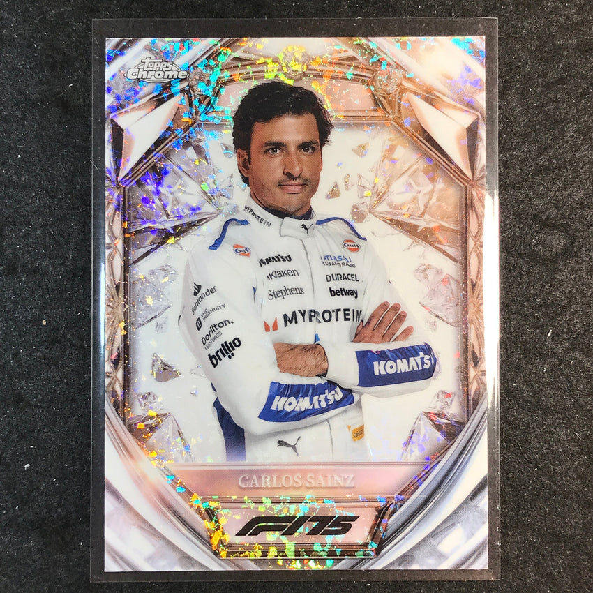 2025 Topps Chrome F1 CARLOS SAINZ Diamond 75th Anniversary #18