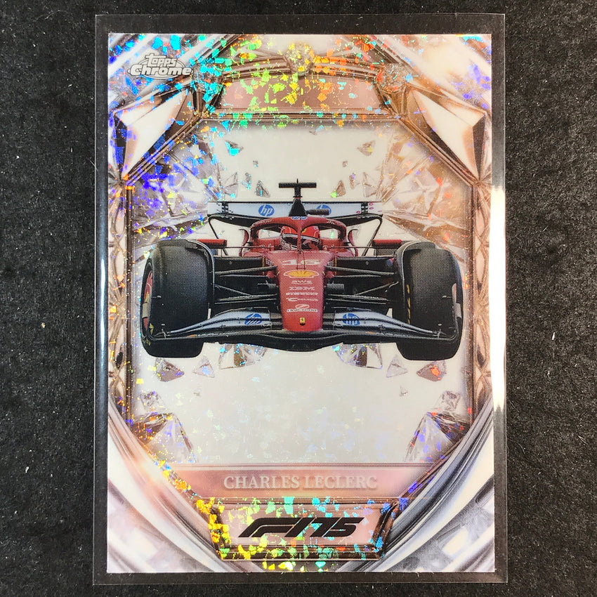 2025 Topps Chrome F1 CHARLES LECLERC Diamond 75th Anniversary #23