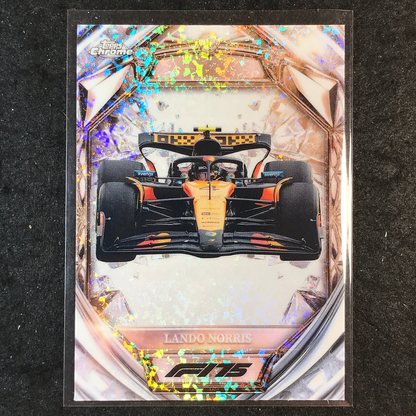 2025 Topps Chrome F1 LANDO NORRIS Diamond 75th Anniversary #25