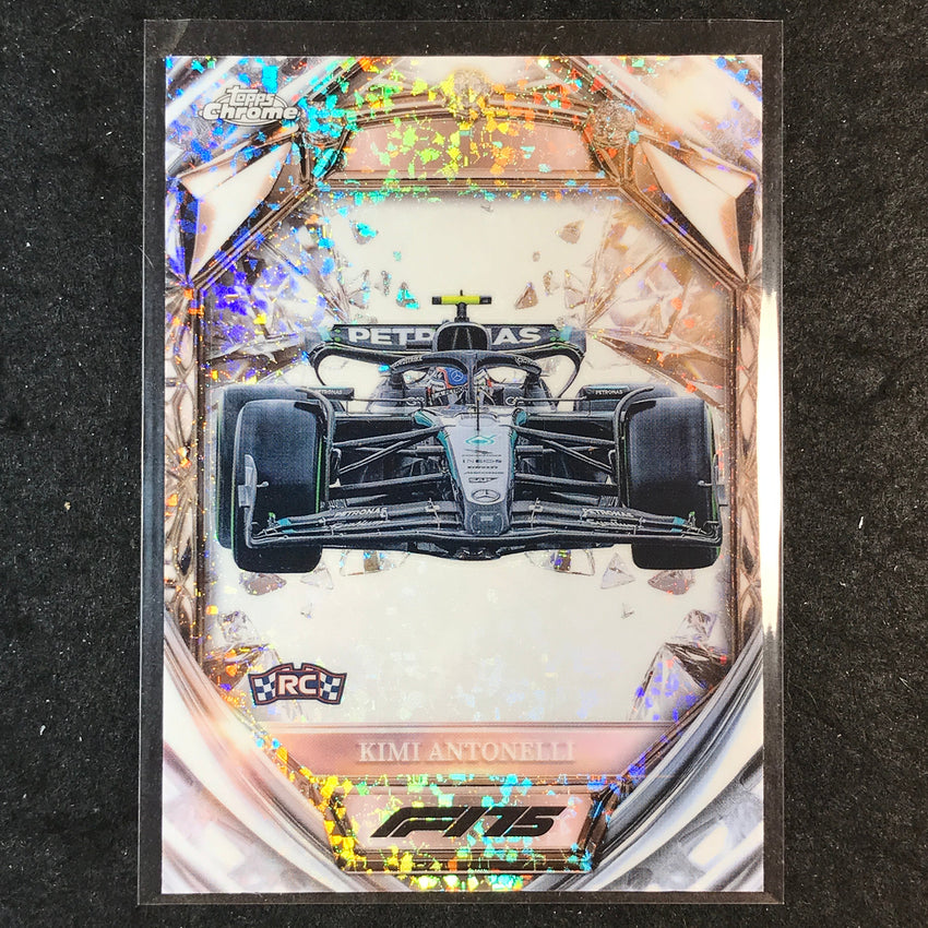 2025 Topps Chrome F1 KIMI ANTONELLI Diamond 75th Anniversary Rookie #28