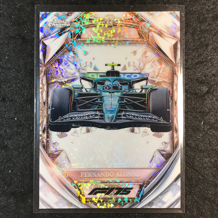 2025 Topps Chrome F1 FERNANDO ALONSO Diamond 75th Anniversary #29