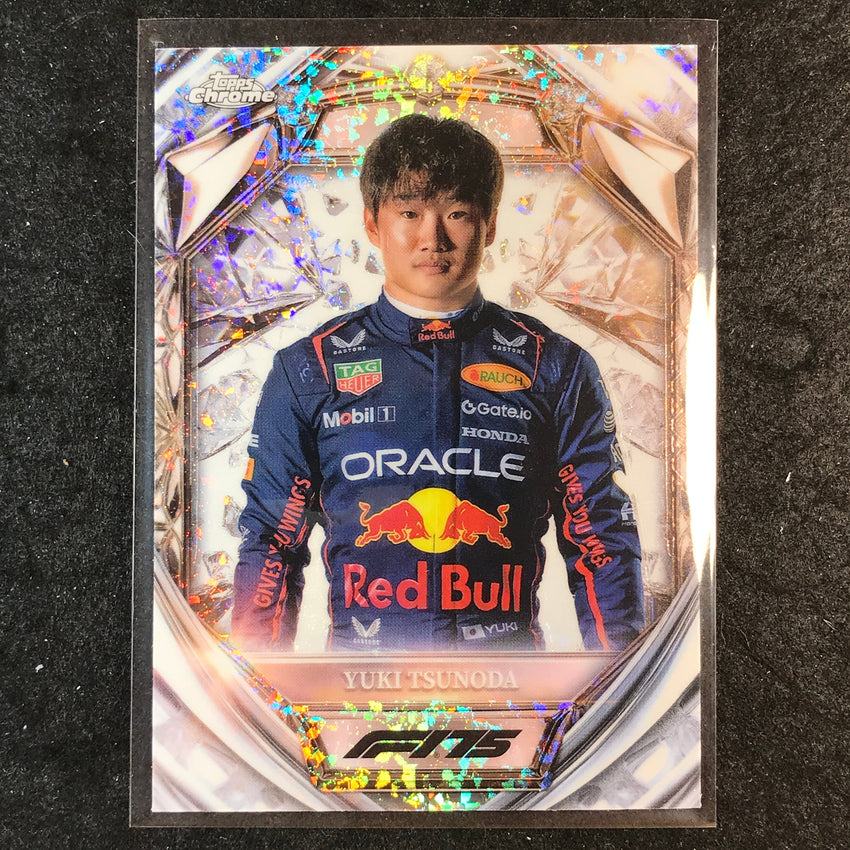 2025 Topps Chrome F1 YUKI TSUNODA Diamond 75th Anniversary #2