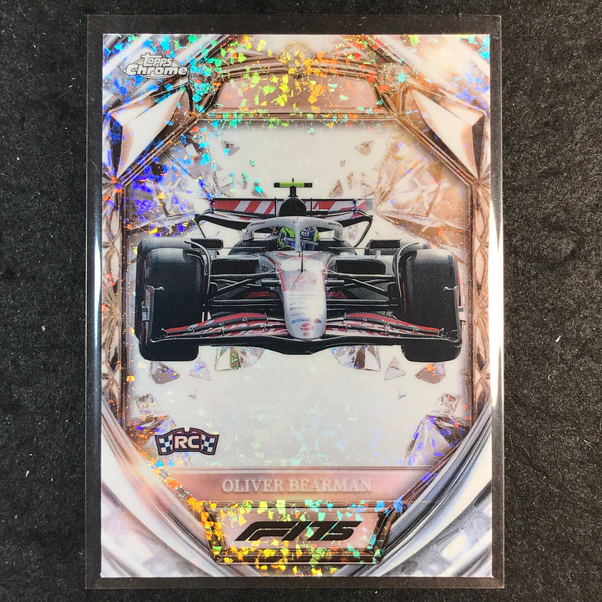 2025 Topps Chrome F1 OLIVER BEARMAN Diamond 75th Anniversary Rookie #34