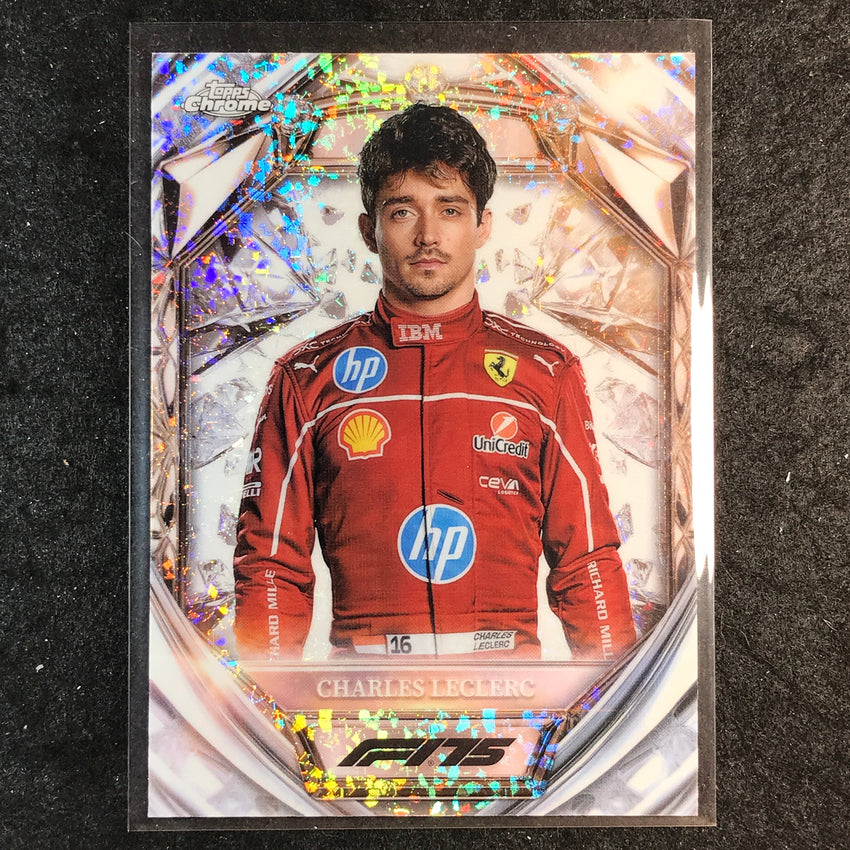 2025 Topps Chrome F1 CHARLES LECLERC Diamond 75th Anniversary #3