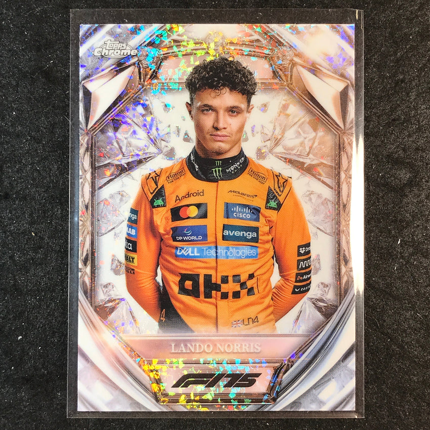 2025 Topps Chrome F1 LANDO NORRIS Diamond 75th Anniversary #5