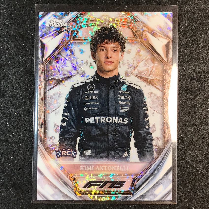 2025 Topps Chrome F1 KIMI ANTONELLI Diamond 75th Anniversary Rookie #8
