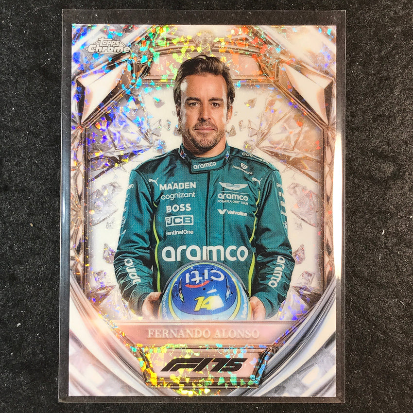 2025 Topps Chrome F1 FERNANDO ALONSO Diamond 75th Anniversary #9