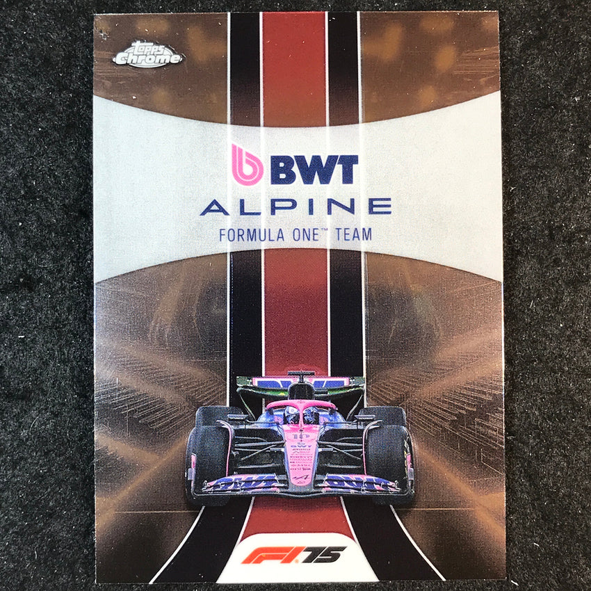 2025 Topps Chrome F1 BWT ALPINE FORMULA ONE TEAM Base Team Logo #181