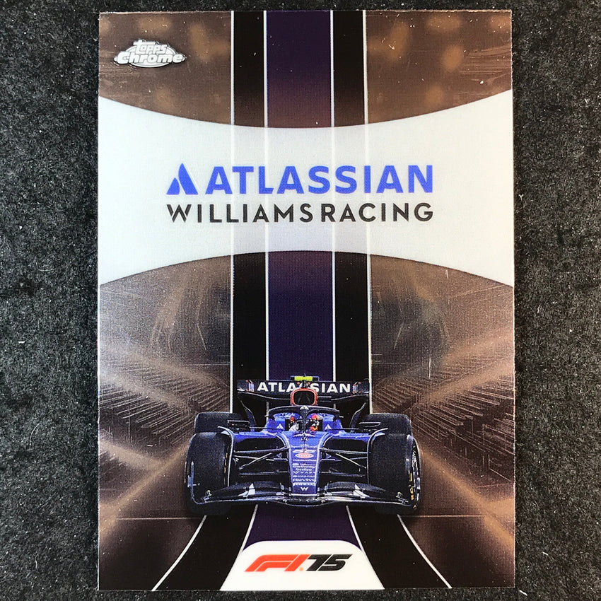 2025 Topps Chrome F1 ATLASSIAN WILLIAMS RACING Base Team Logo #182
