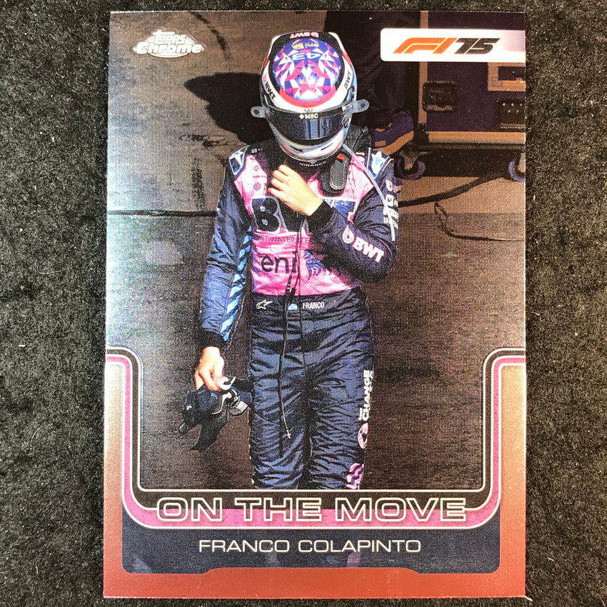 2025 Topps Chrome F1 FRANCO COLAPINTO Base On the Move #187
