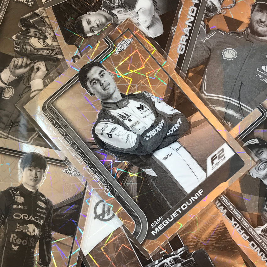 2025 Topps Chrome F1 CHARLES LECLERC Grand Prix Winners Black White Lazer #100
