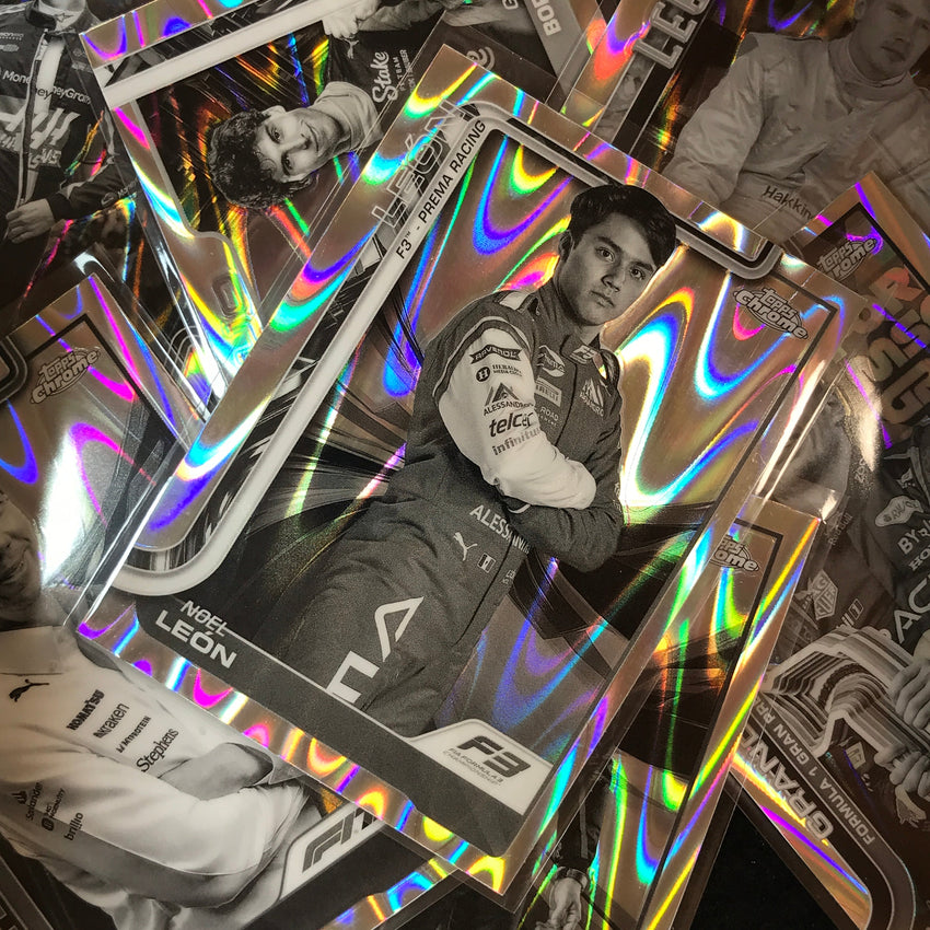 2025 Topps Chrome F1 JOHN BENNETT F2 Drivers Black White RayWave #41