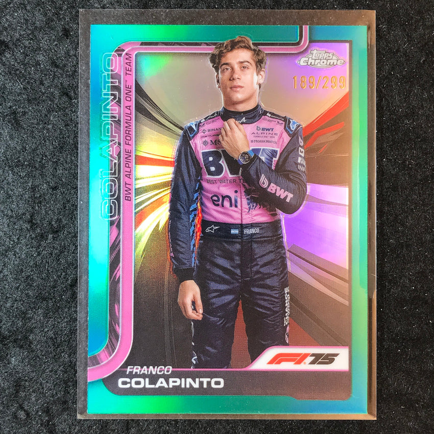 2025 Topps Chrome F1 FRANCO COLAPINTO Teal 189/299 #15
