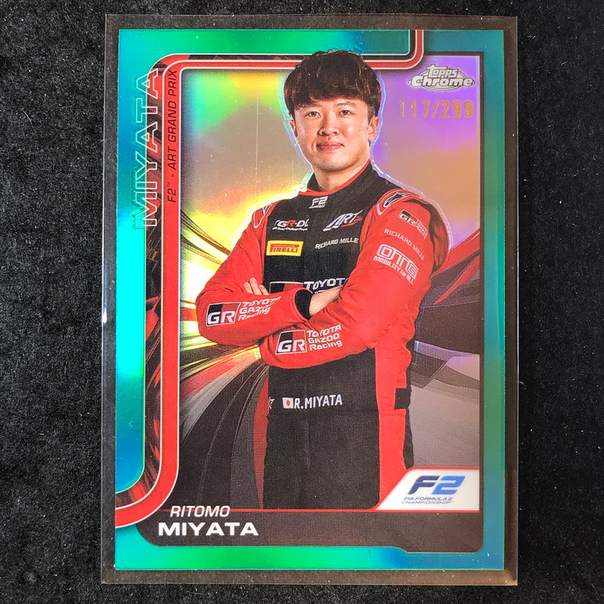 2025 Topps Chrome F1 RITOMO MIYATA Teal 117/299 #33