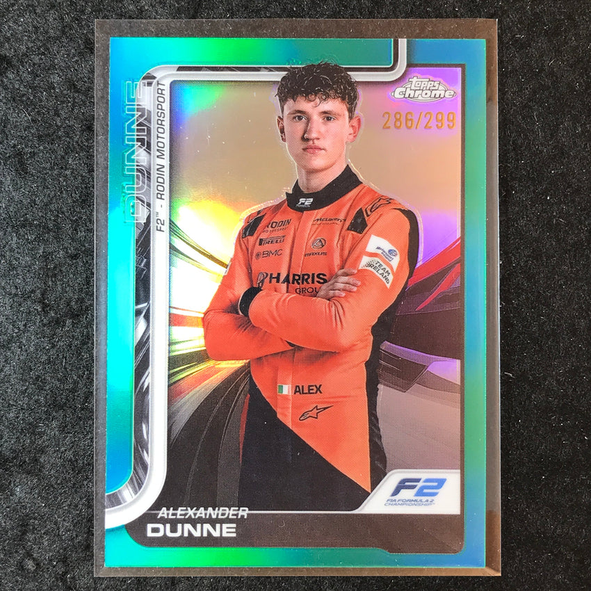 2025 Topps Chrome F1 ALEXANDER DUNNE Teal 286/299 #35