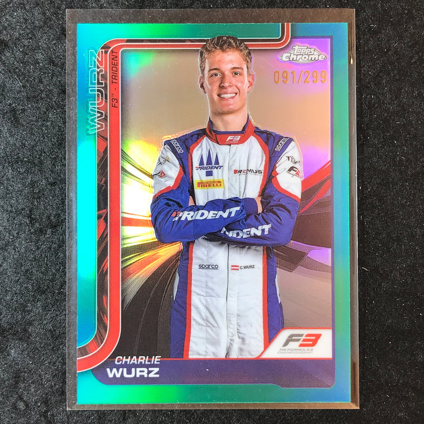 2025 Topps Chrome F1 CHARLIE WURZ Teal 91/299 #48