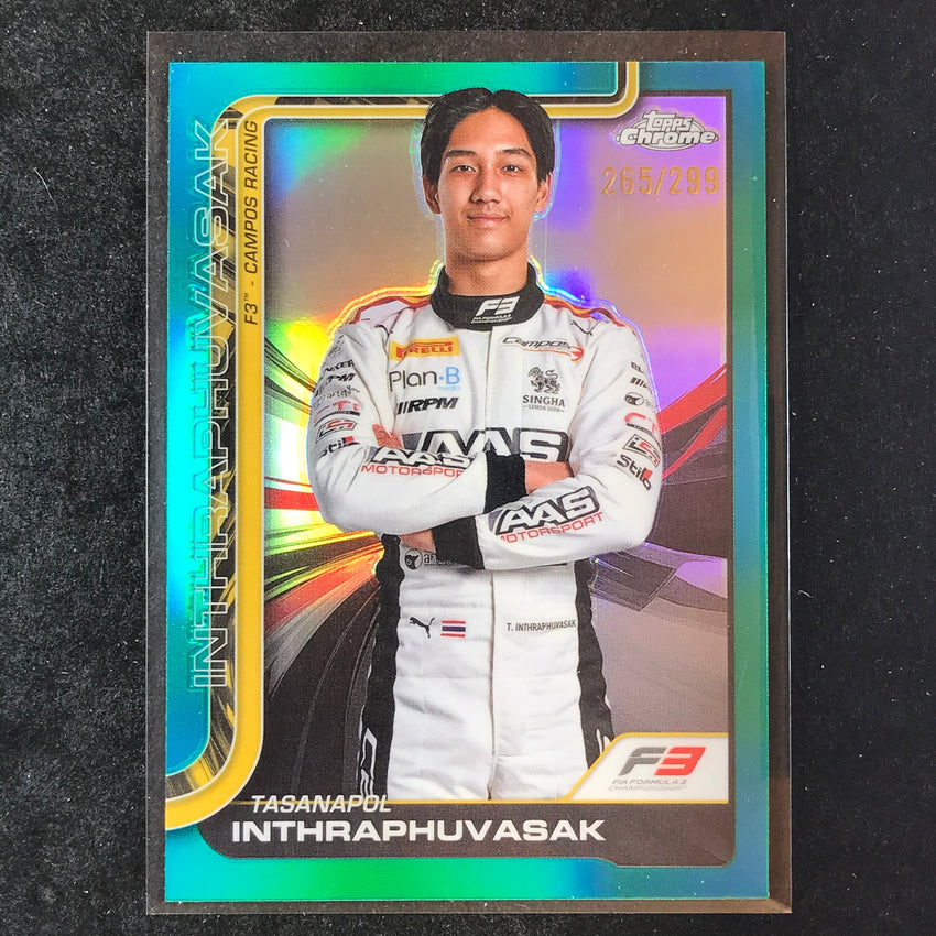 2025 Topps Chrome F1 TASANAPOL INTHRAPHUVASAK Teal 265/299 #53