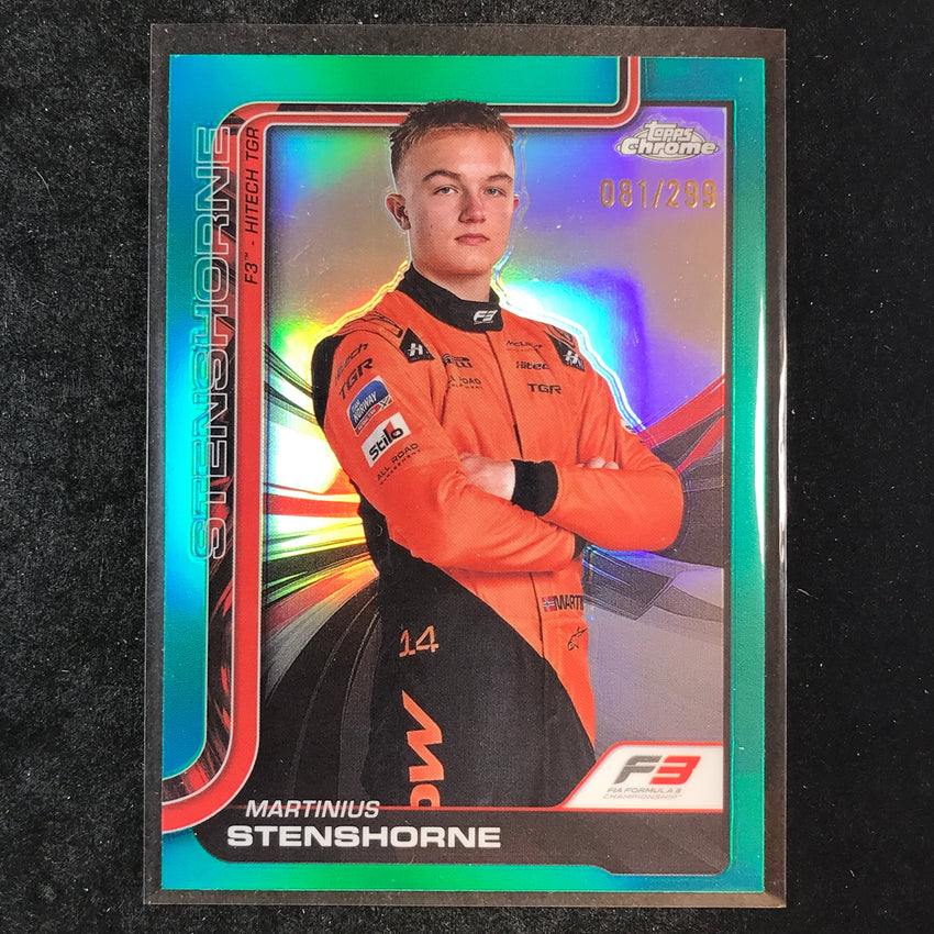2025 Topps Chrome F1 MARTINIUS STENSHORNE Teal 81/299 #57