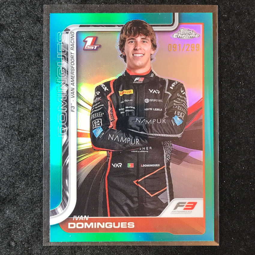 2025 Topps Chrome F1 IVAN DOMINGUES Teal 91/299 #60