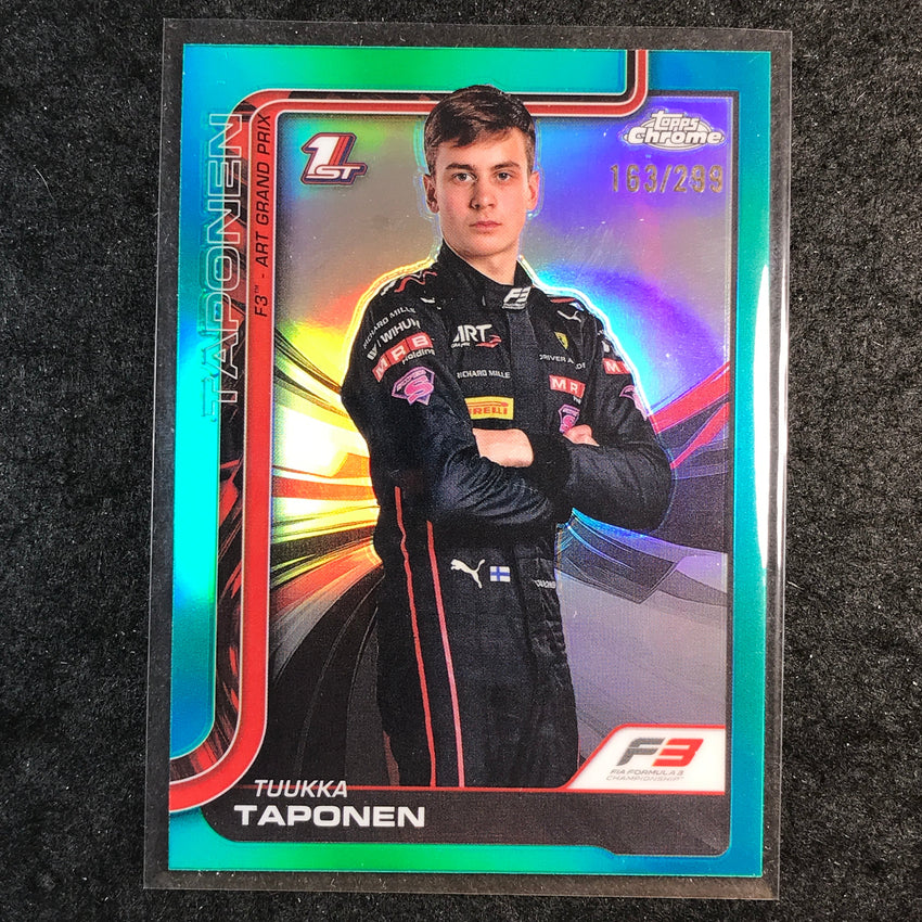 2025 Topps Chrome F1 TUUKA TAPONEN Teal 163/299 #62
